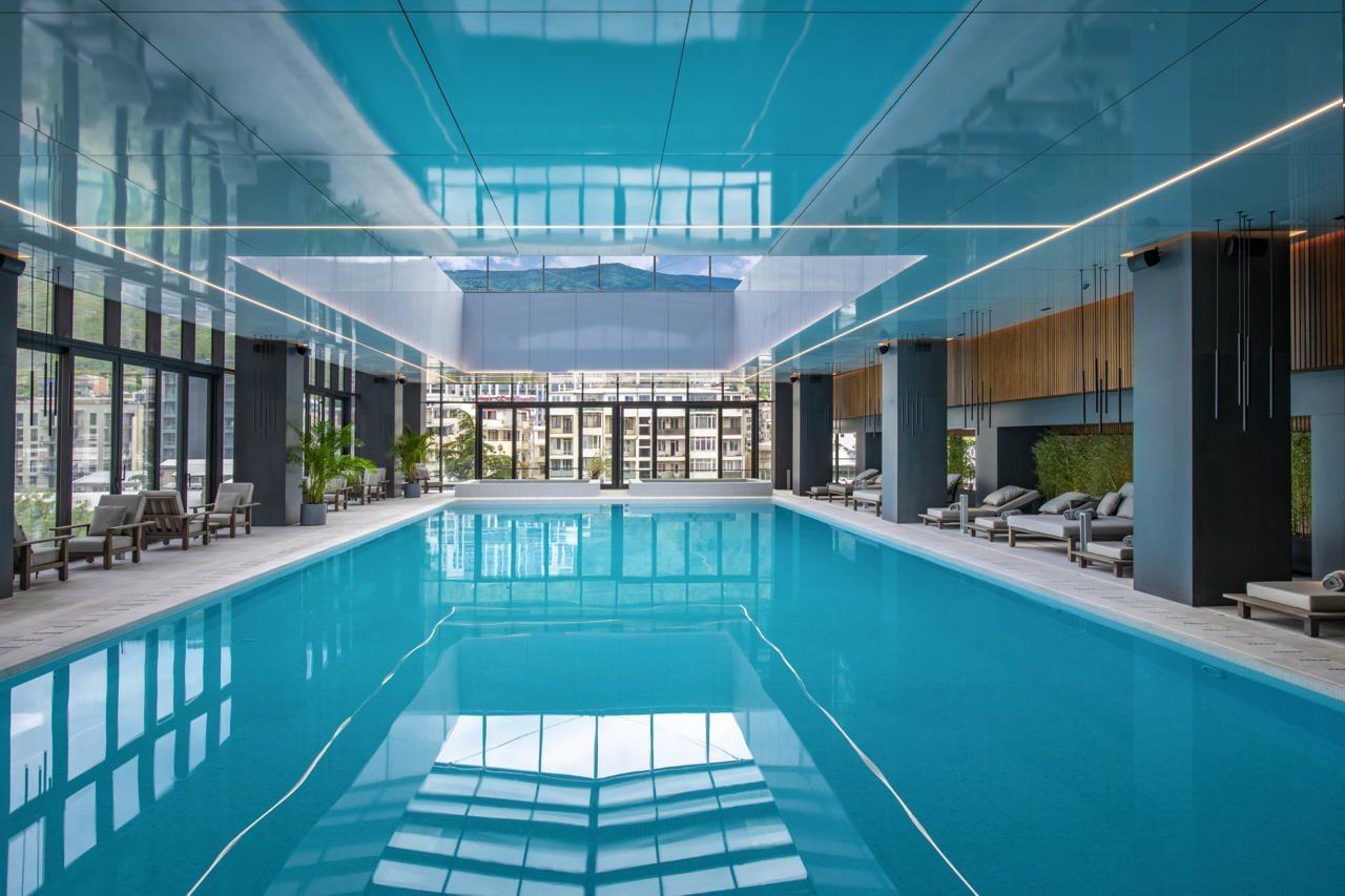 Pullman Tbilisi Axis Towers Hotel Exterior photo The pool at the hotel